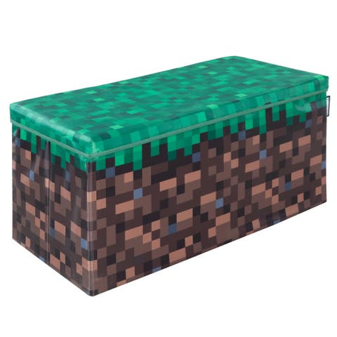 Pixel Grass Block Toy Storage Box