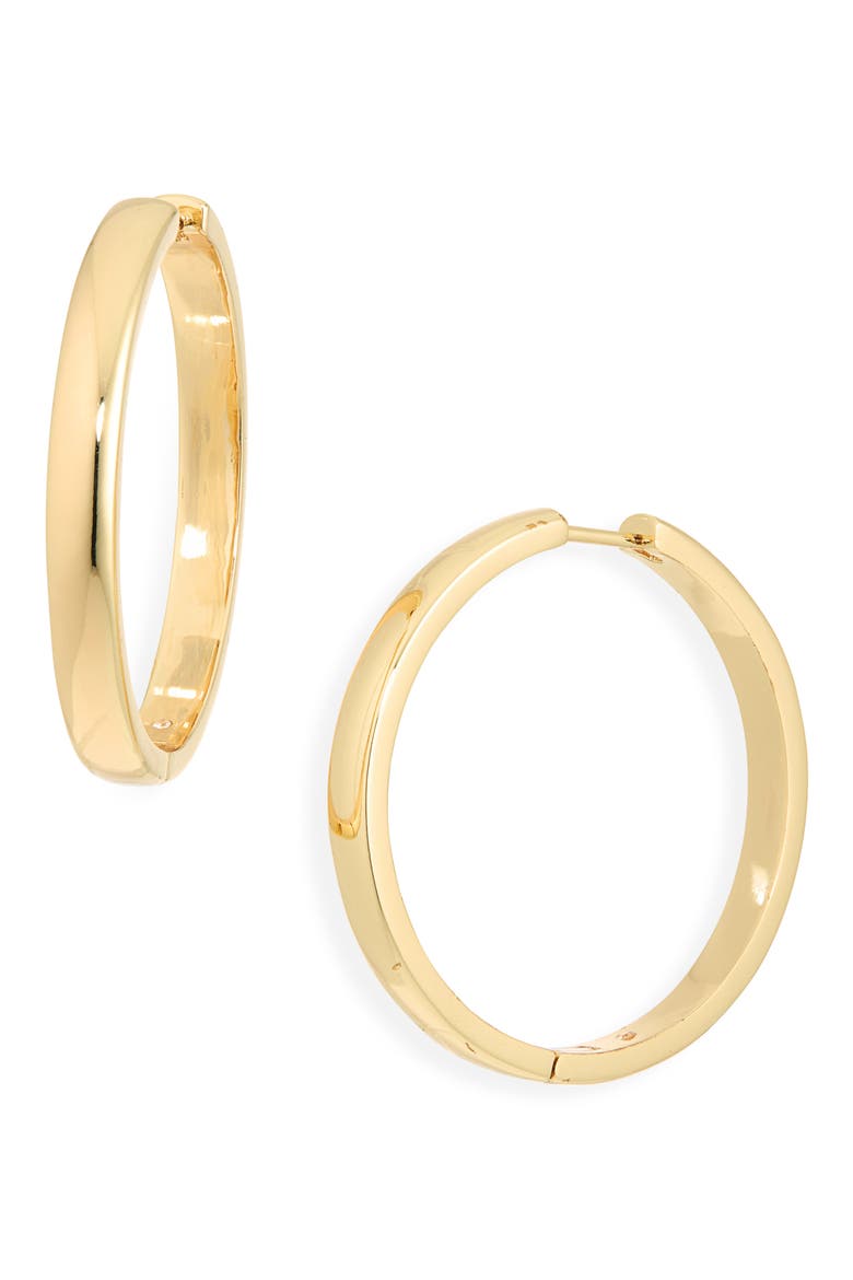 Classic Large Hoop Earrings, Main, color, WARM GOLD