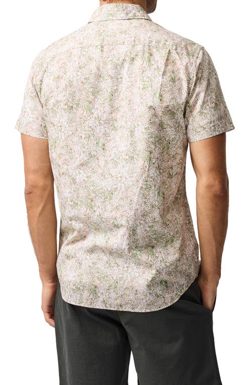 Rodd & Gunn Forsyth Island Short Sleeve Button-up Shirt In White