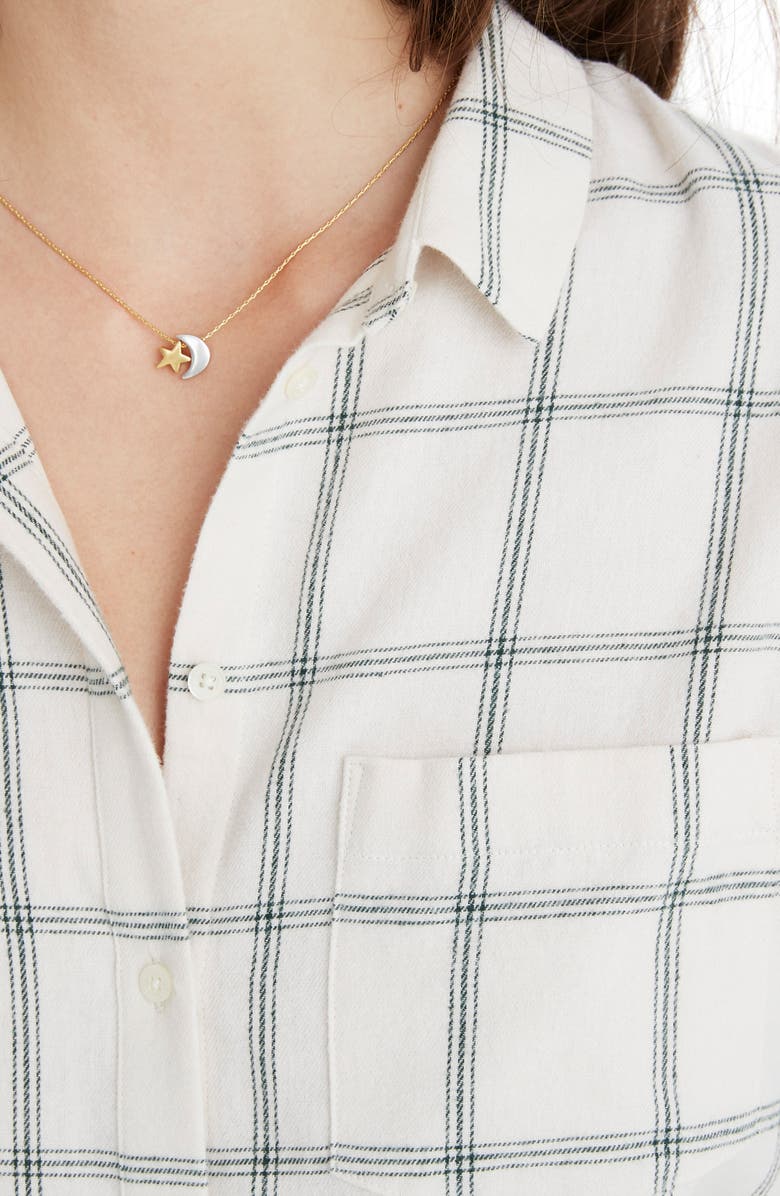 Madewell Oversize Ex-Boyfriend Flannel Shirt, Alternate, color, 