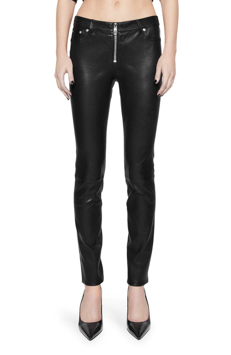 Rebecca Minkoff Ziggy Skinny Leather Pants, Main, color, 