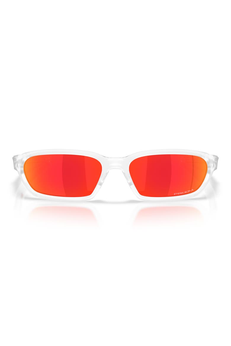 Gender Inclusive Terraforma 58mm Rectangle Sunglasses, Main, color, MATTE CLEAR / PRIZM RUBY