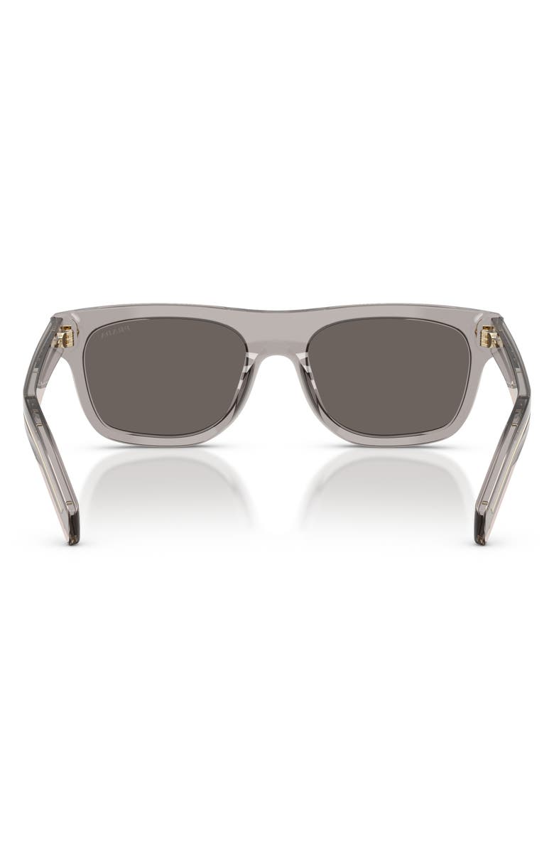 Prada 55mm Pillow Sunglasses, Alternate, color, Hematite / Dark Grey