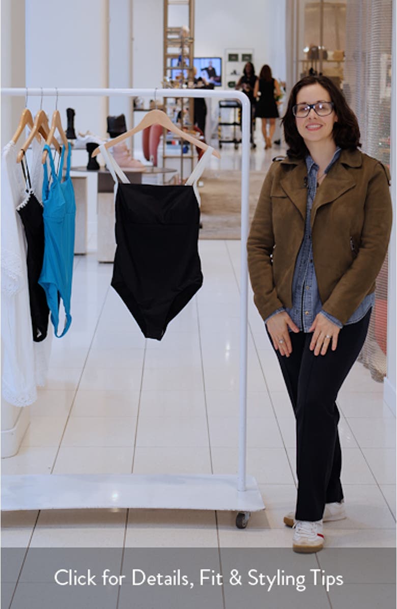 Hana Colorblock One-Piece Swimsuit, sales video thumbnail