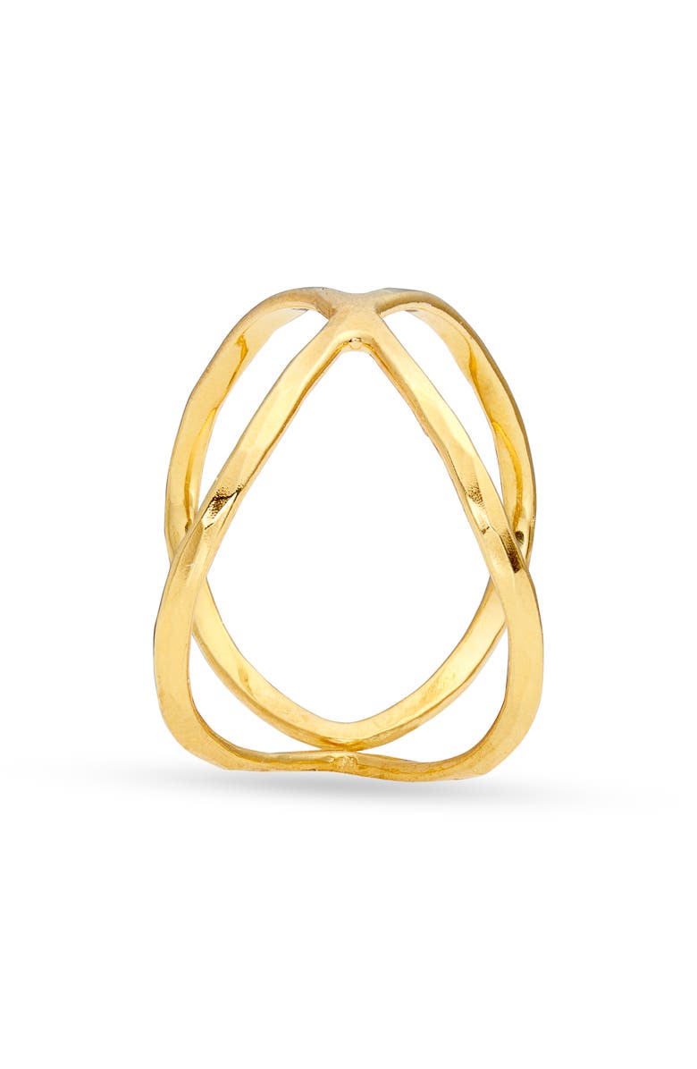Kiara by Ki-ele Emerson Infinity Wide Ring, Alternate, color,