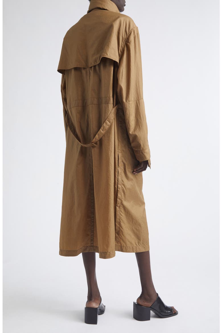 Water Repellent Hooded Raincoat, Alternate, color, CARDAMOM