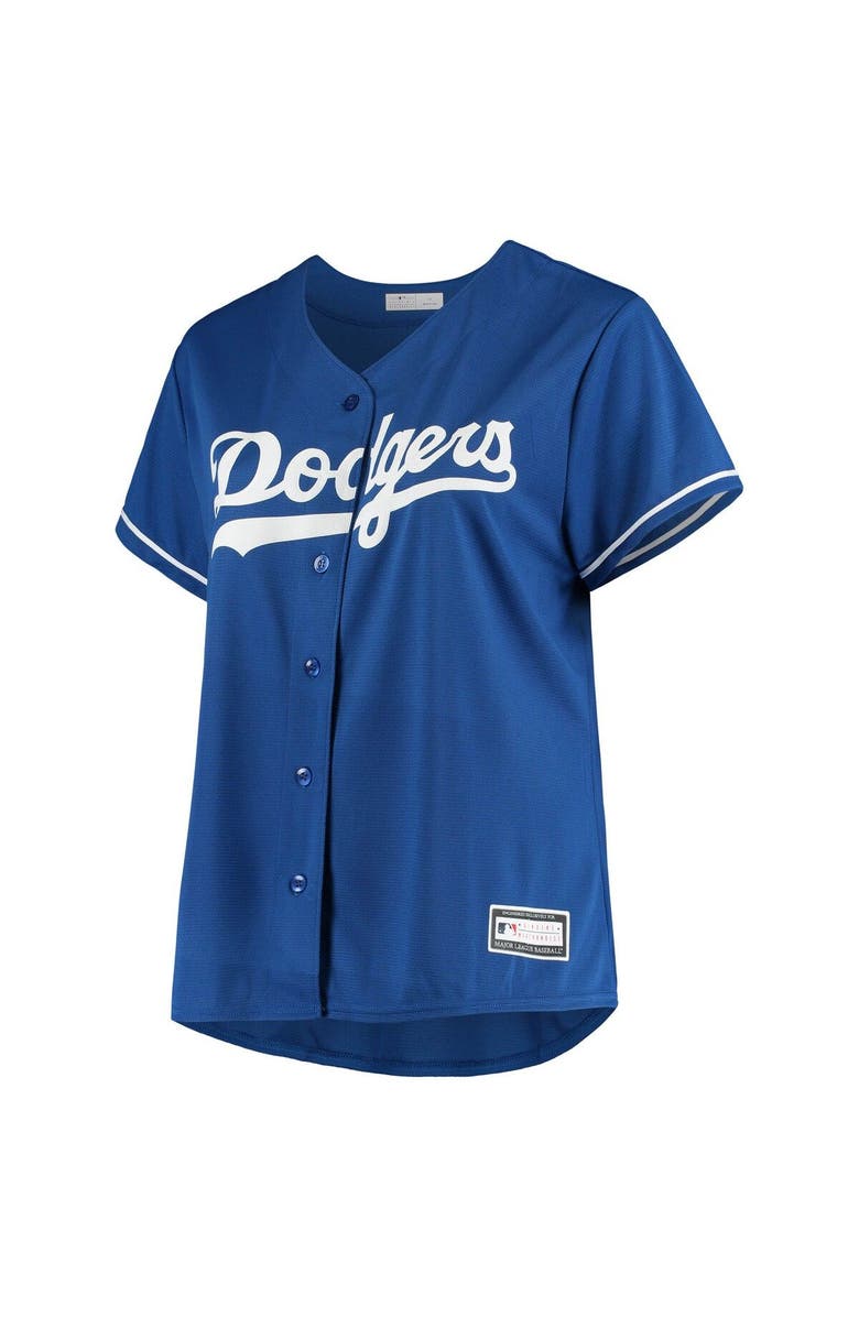 PROFILE Women's Royal Los Angeles Dodgers Plus Size Sanitized Replica Team Jersey, Alternate, color,