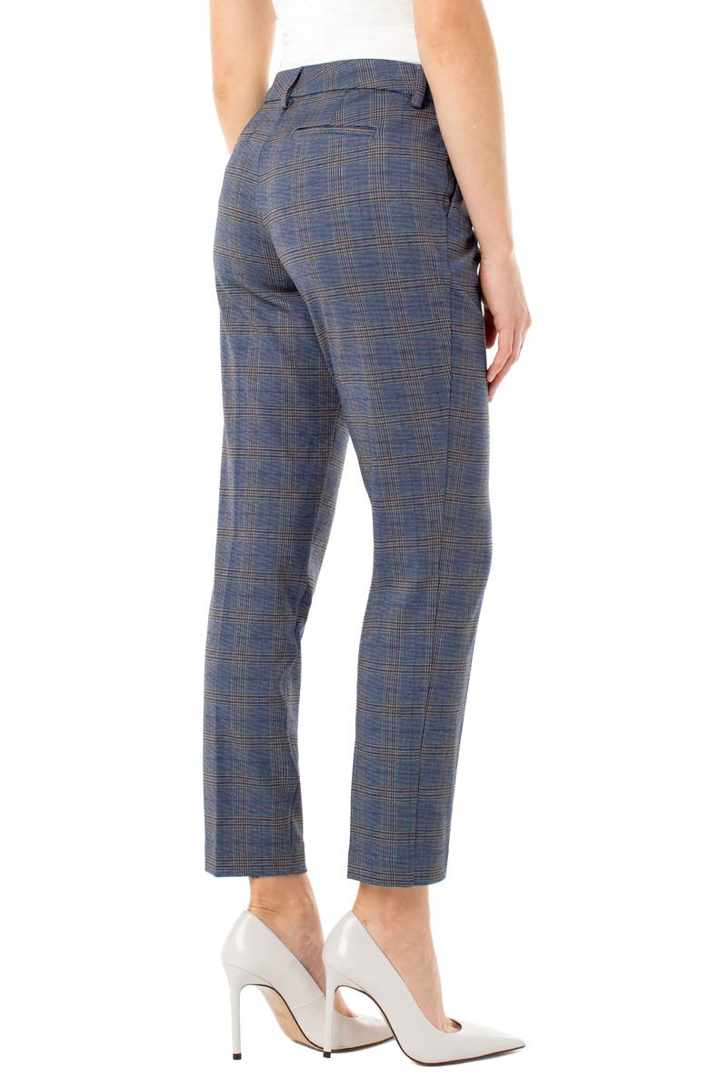 Liverpool Kelsey Plaid Knit Trousers, Alternate, color, 