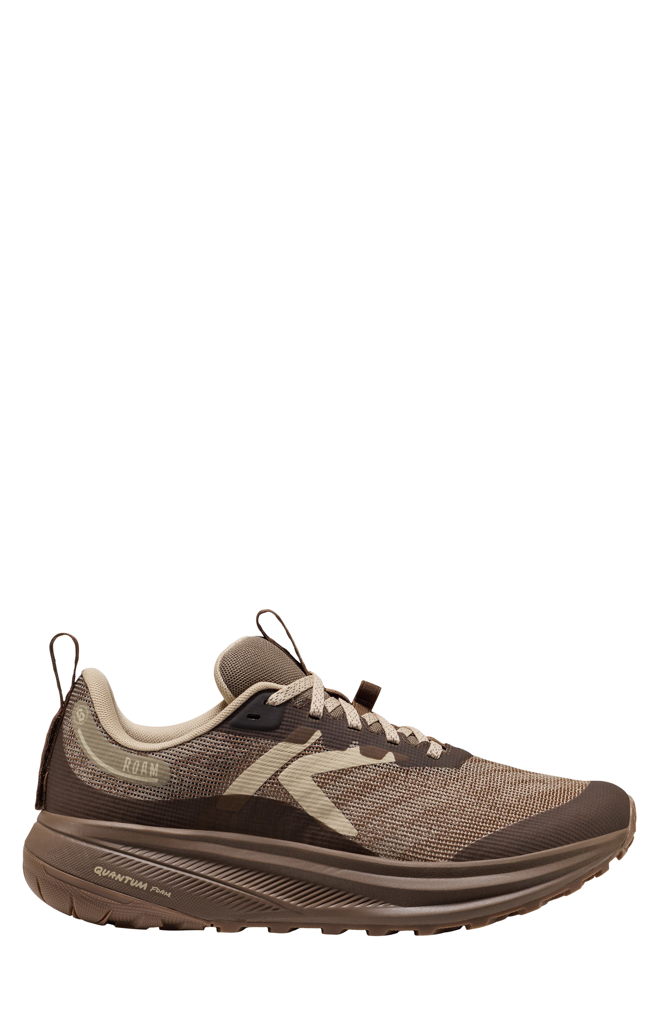 Roam Running Shoe, Alternate, color, BRINDLE/ DARK EARTH