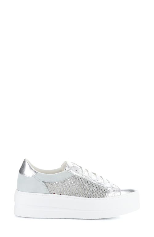 Bos. & Co. Marlo Platform Sneaker In Silver/grey