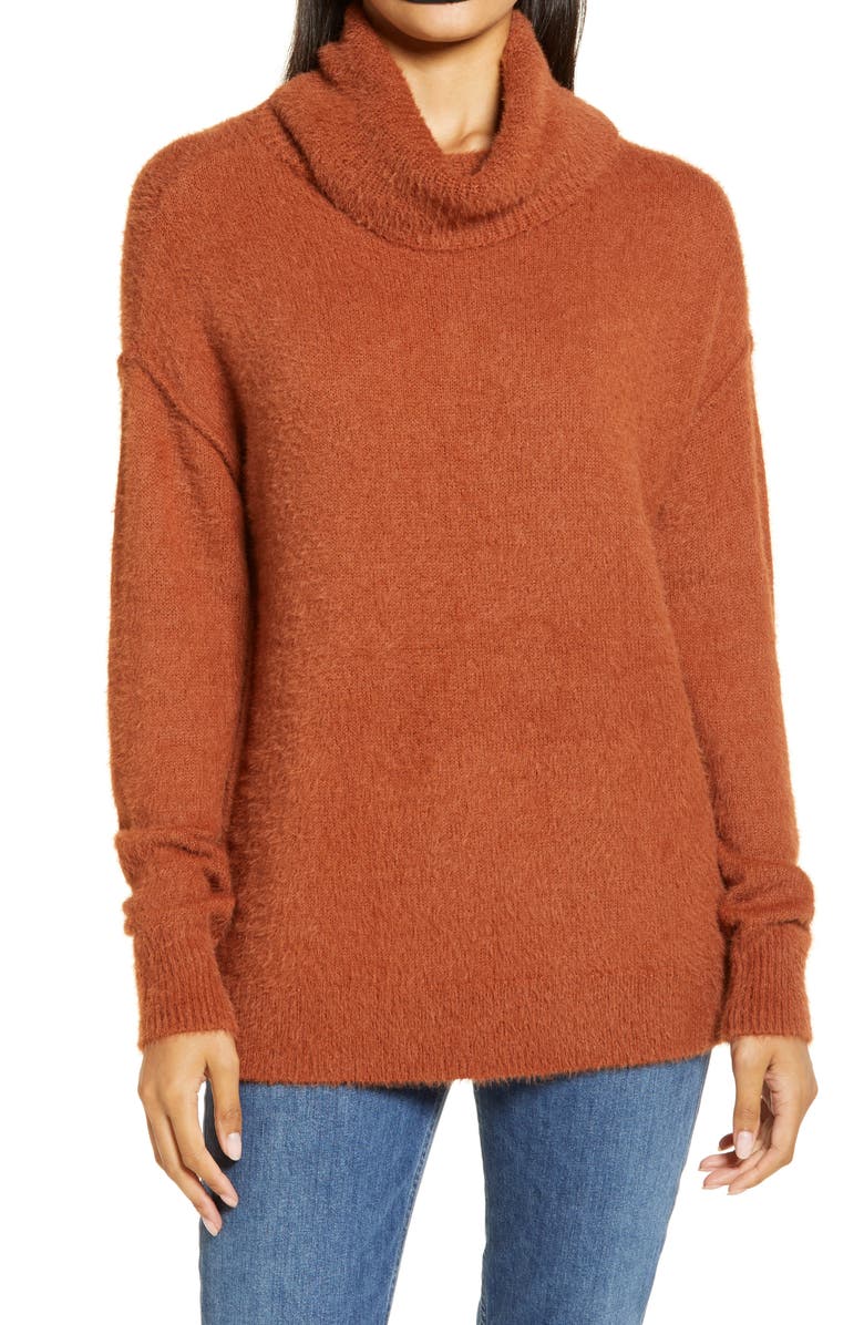 Caslon<sup>®</sup> Turtleneck Sweater, Main, color,