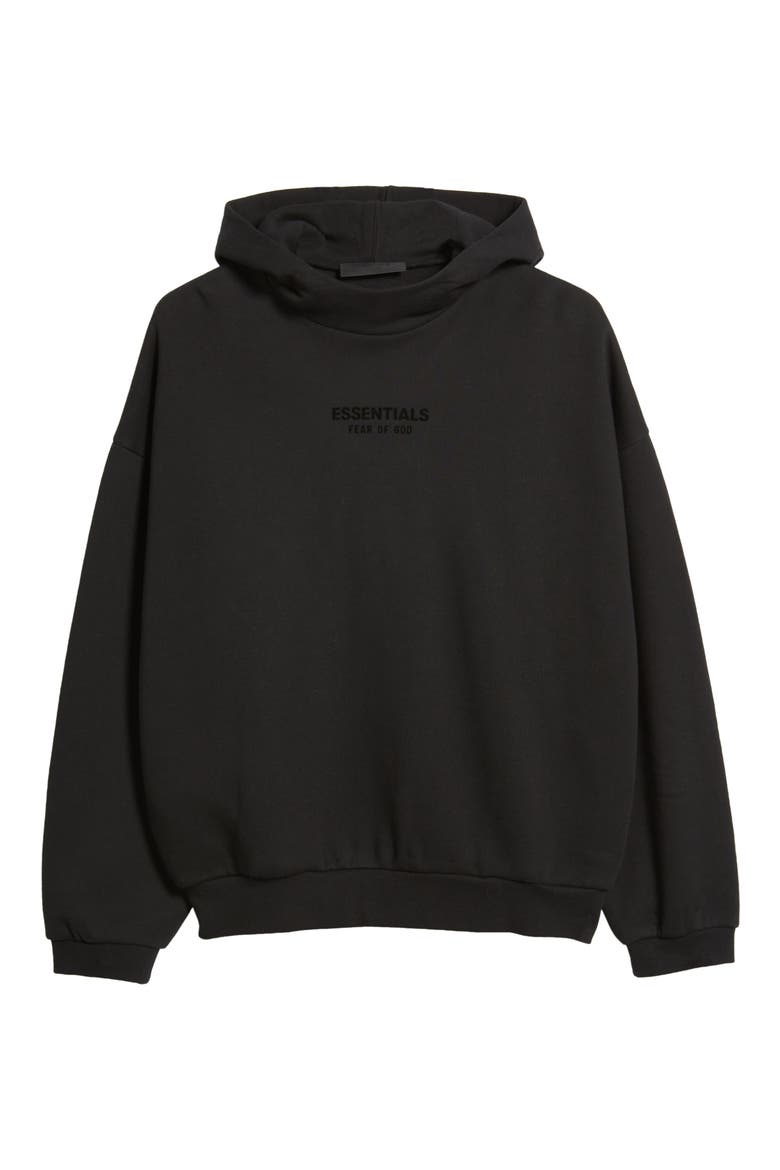 Essential Hoodie, Alternate, color, JET BLACK