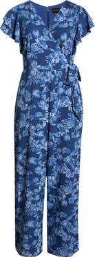 SUGARLIPS Bary Floral Tiley Wide Leg Jumpsuit