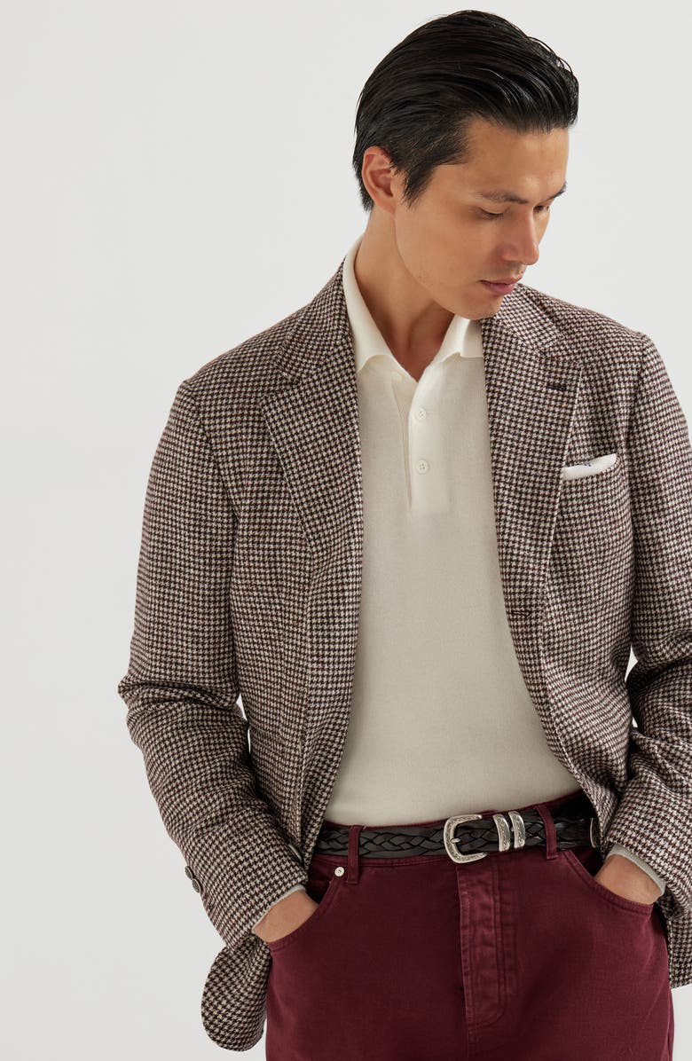 Brunello Cucinelli Polo-style sweater, Alternate, color, Panama