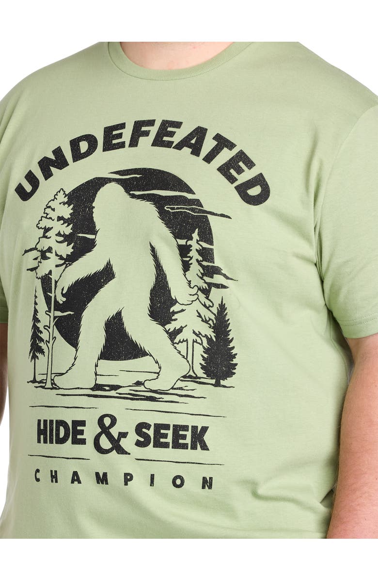 True Nation by DXL Big & Tall Big Foot Mountain Dude Graphic Tee, Alternate, color, Sage
