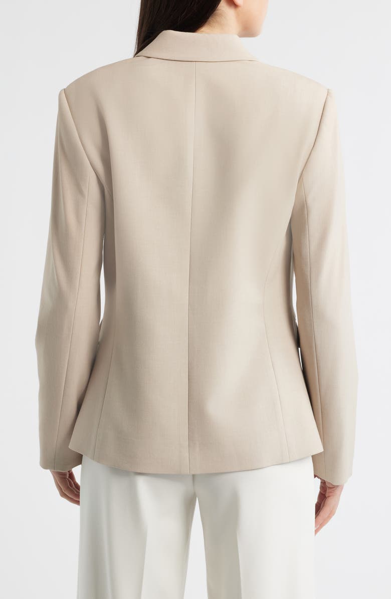 Tahari ASL One-Button Blazer, Alternate, color, Sand