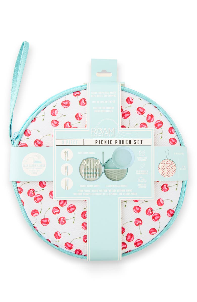 Core Home 9-Piece Picnic Pouch Set, Alternate, color, Cherries