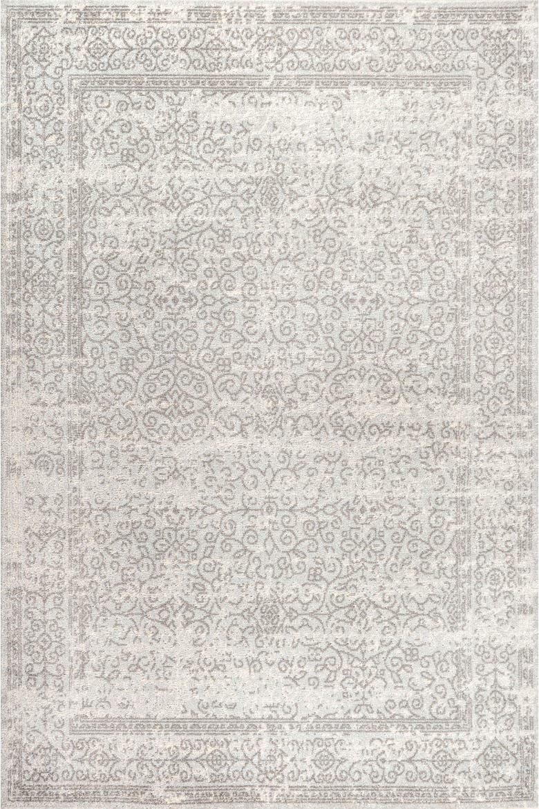 Ferro Filigree Area Rug, Main, color, Gray/Dark Gray