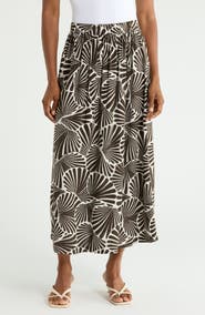 JASON WU Printed Full Midi Skirt