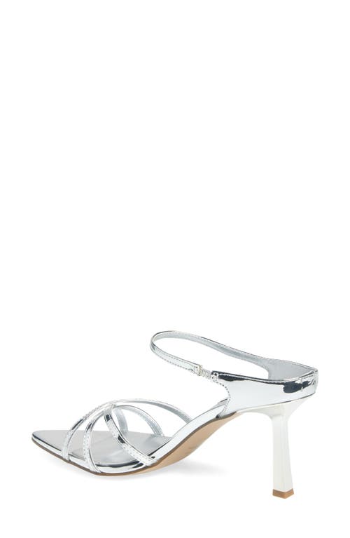 Steve Madden Lexani Strappy Slide Sandal In Silver
