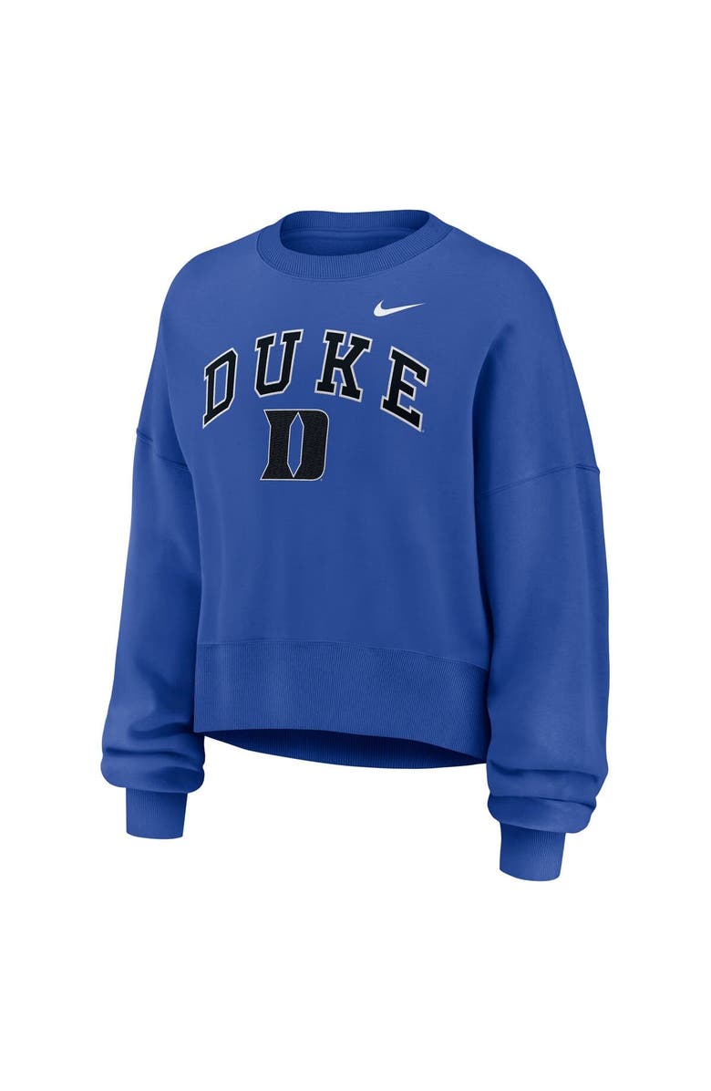 Nike Women's Nike Royal Duke Blue Devils Oversized Phoenix Arch Pullover Sweatshirt, Alternate, color, Royal