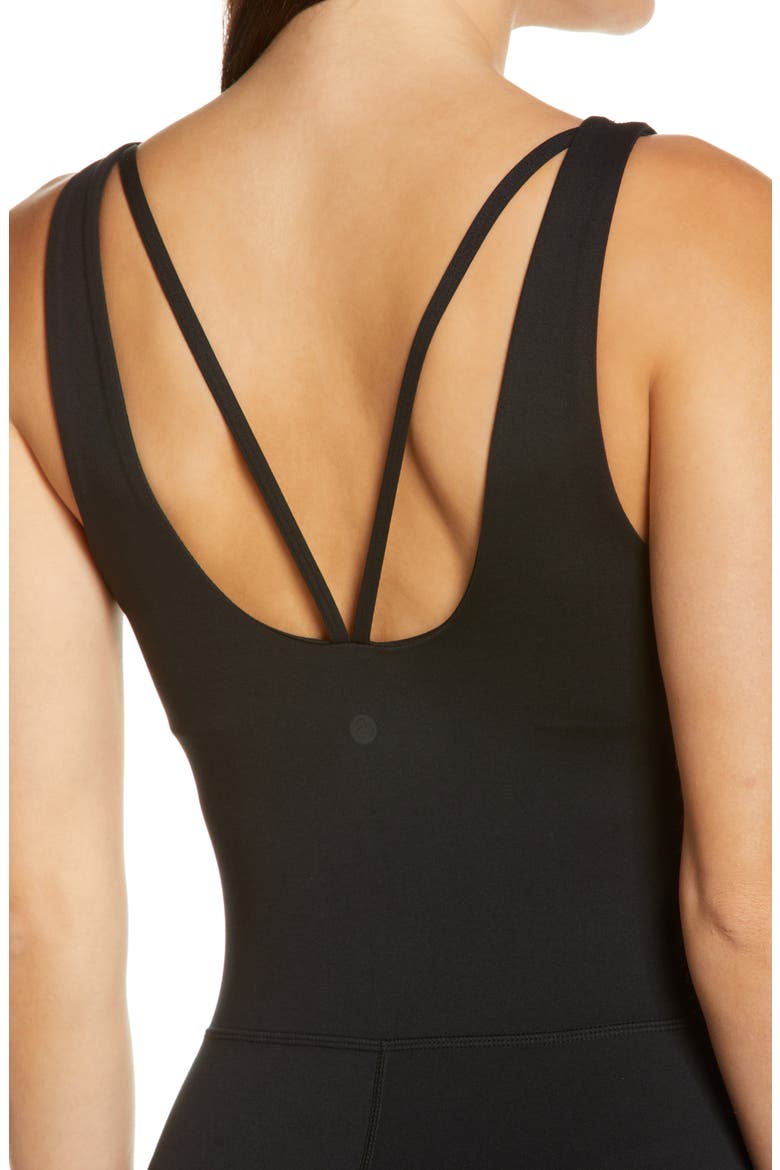Renew Bike Shorts Bodysuit, Alternate, color, BLACK