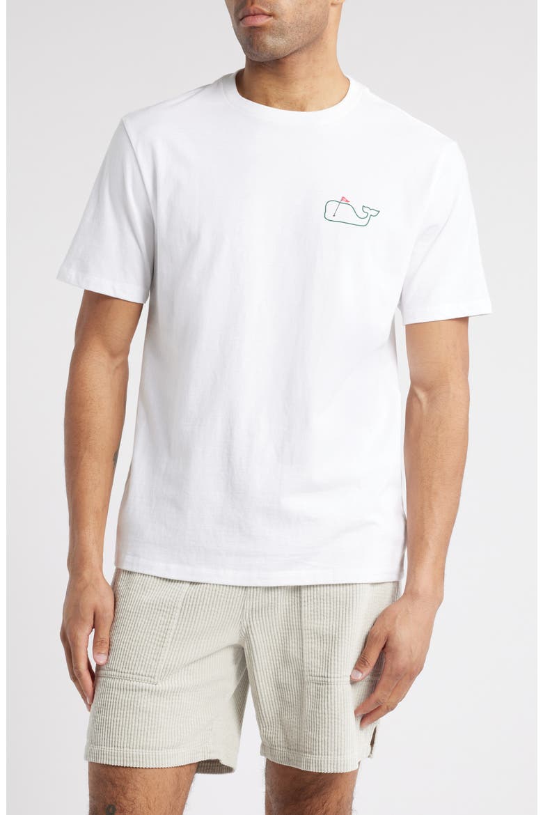 Golf Flag Cotton Graphic T-Shirt, Main, color, WHITE CAP