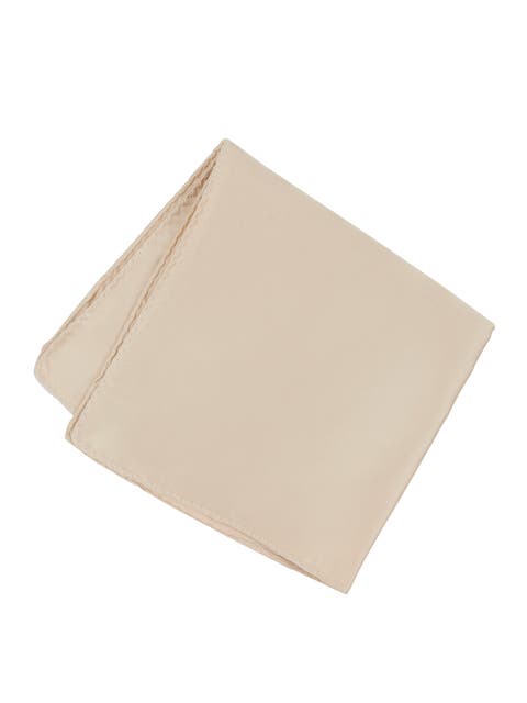Men's Solid Satin Pocket Square