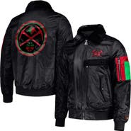 STARTER Men's Starter x Ty Mopkins Black Denver Nuggets Black History Month Satin Full-Zip Jacket