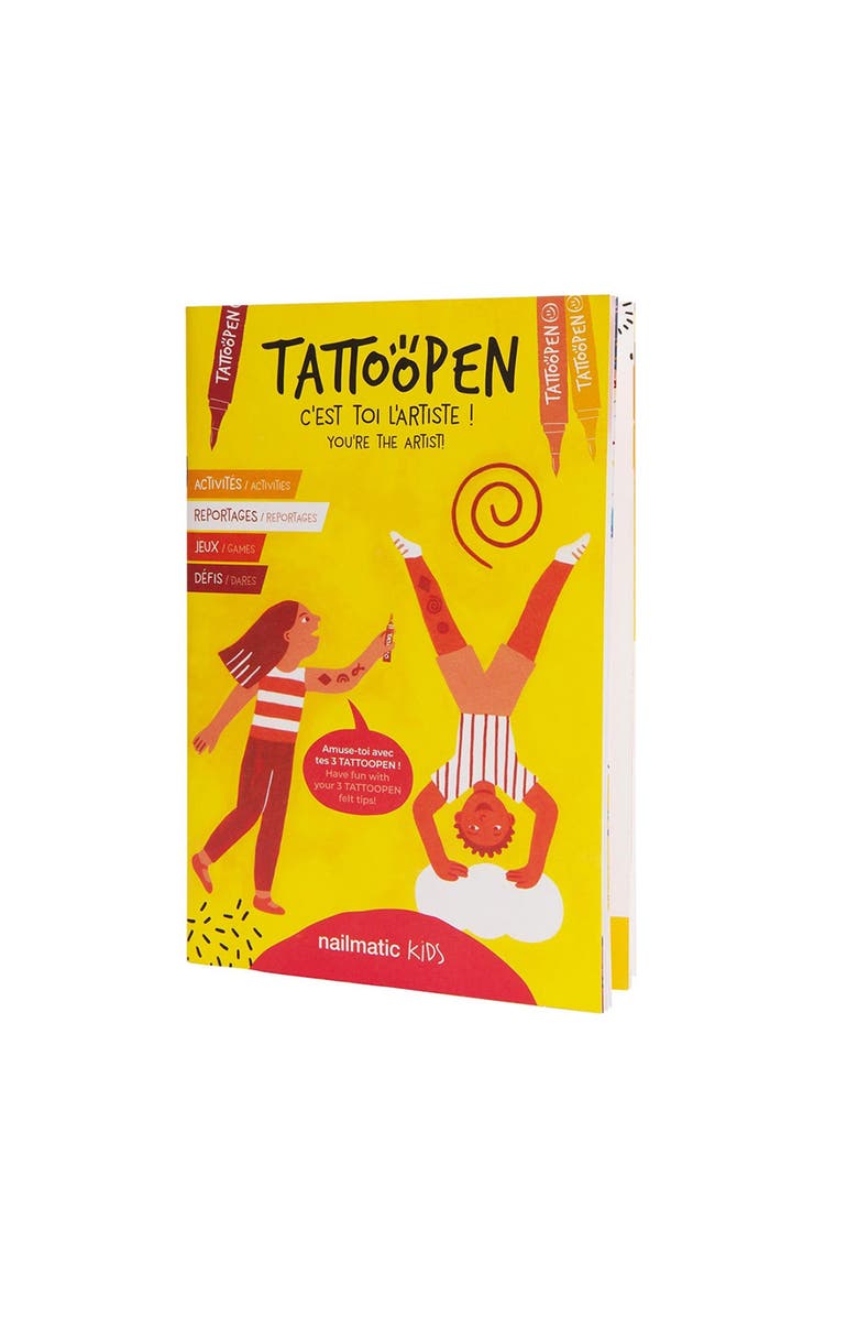 nailmatic Tattoo Pen Set For Kids, Alternate, color, Arty