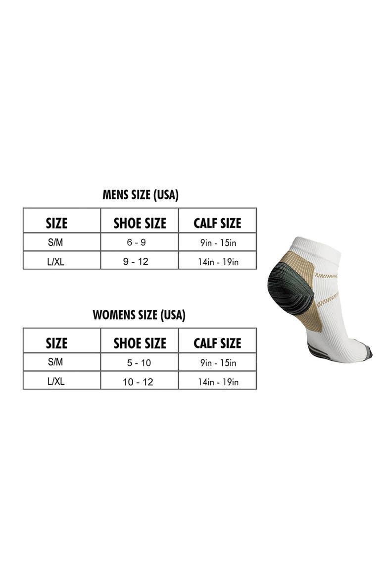 Gender Inclusive Assorted 6-Pack High Energy Compression Ankle Socks, Alternate, color, ASSORTED