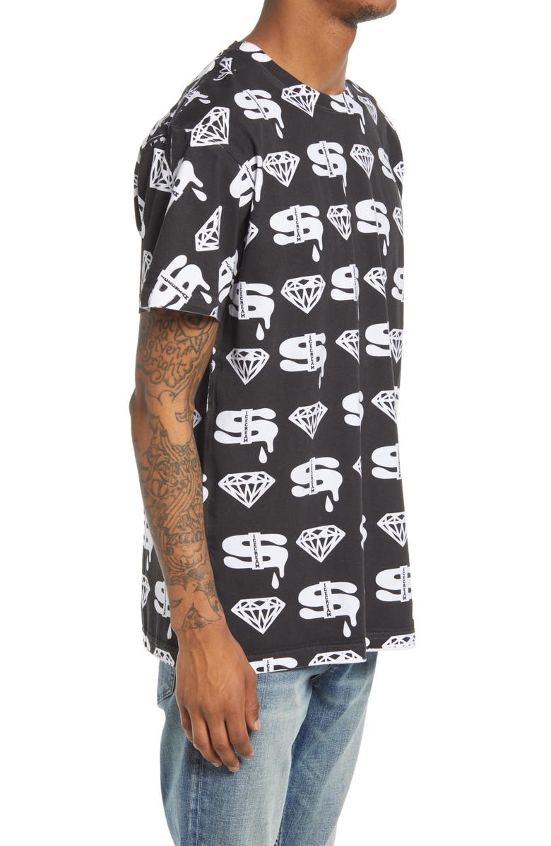 ICECREAM Men's Diamonds & Dollars Graphic Tee, Alternate, color,