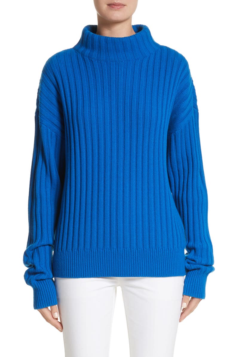 Michael Kors Cashmere Funnel Neck Pullover, Main, color, 