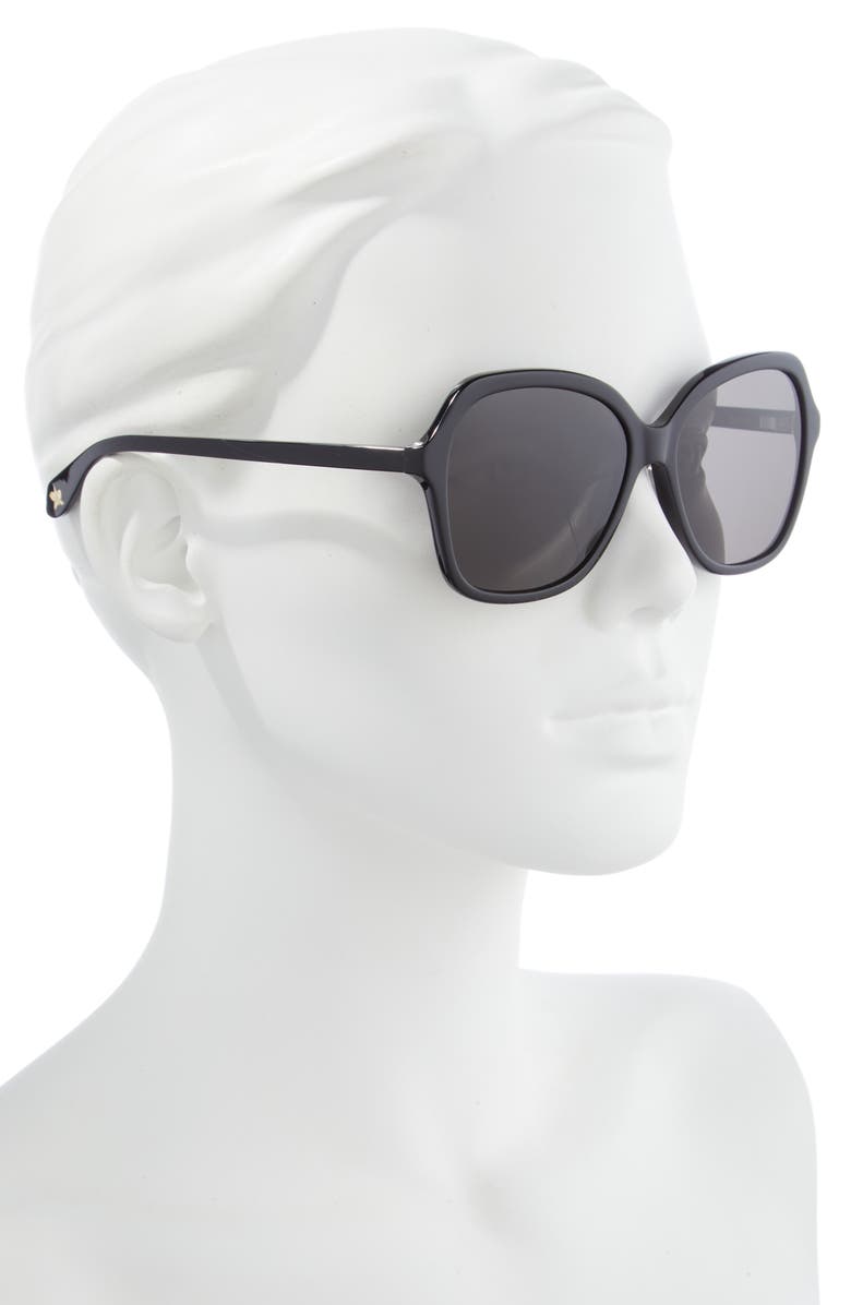 Mohala Eyewear Hiilawe 56mm Low Bridge Medium Width Polarized Oversized Sunglasses, Alternate, color, 