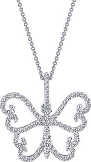 Lafonn Pavé Butterfly Pendant Necklace