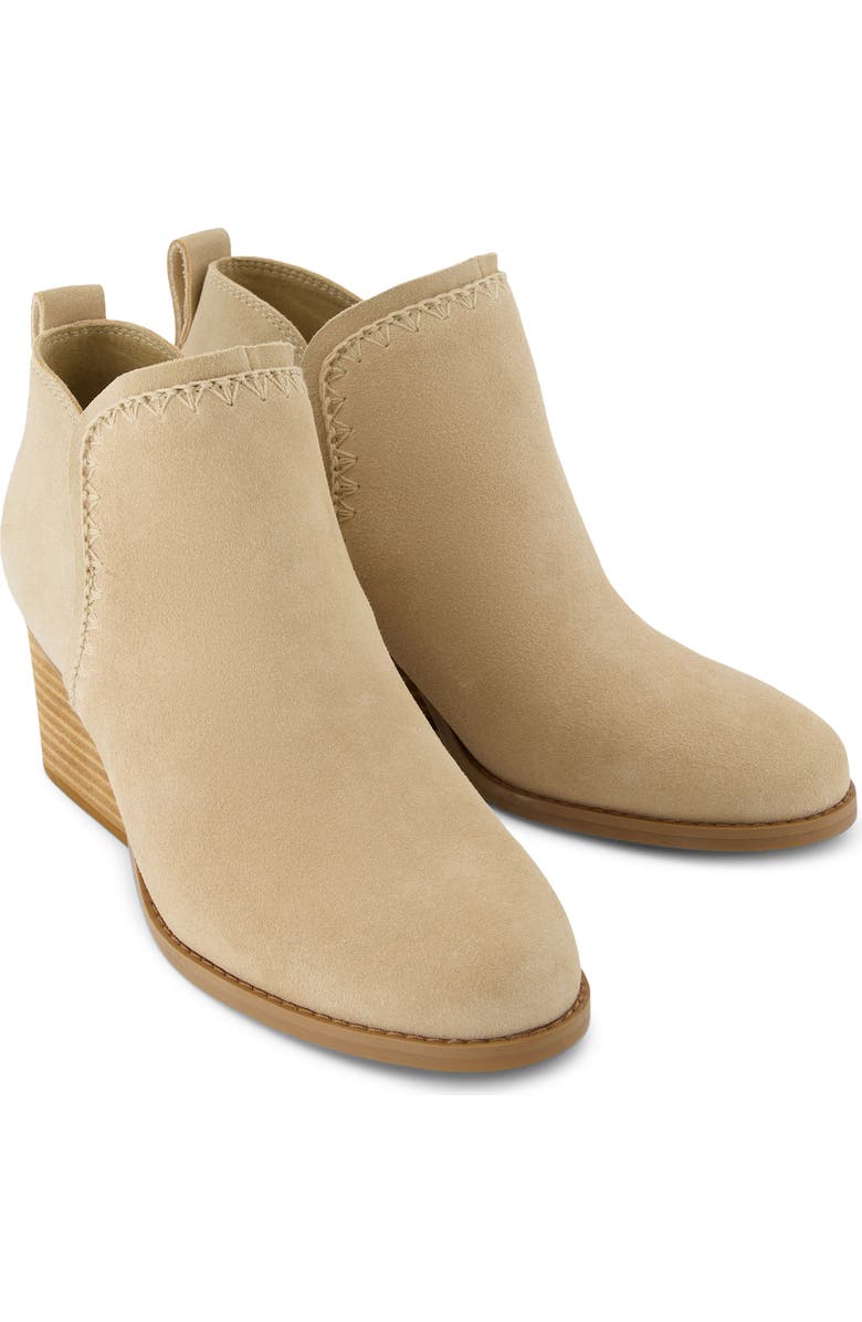 TOMS Kaia Wedge Bootie, Alternate, color, Natural