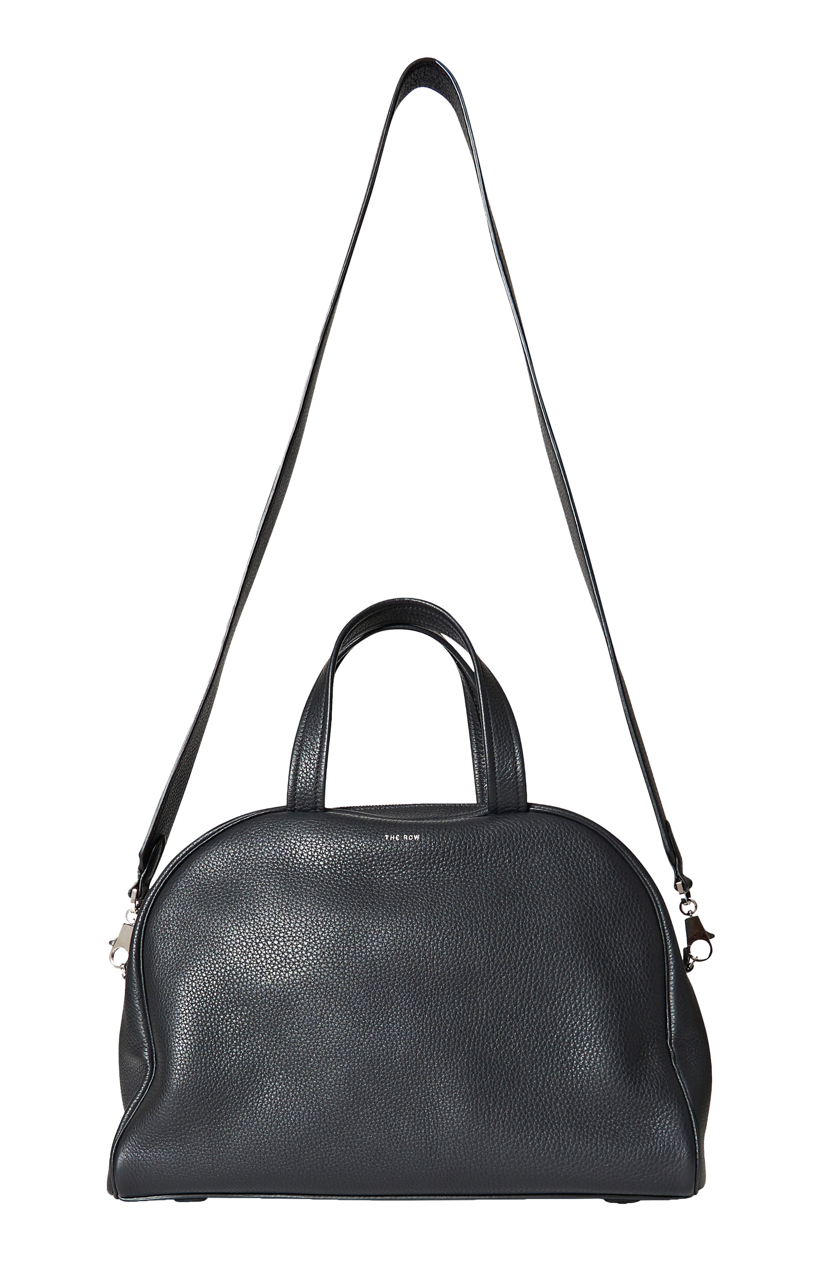 The Row Leather Bowling Bag, Alternate, color, 