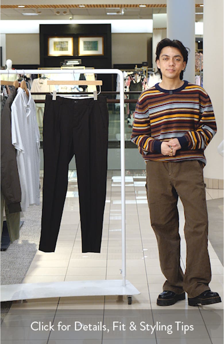 Slim Fit Pleated Wool Dress Pants, sales video thumbnail