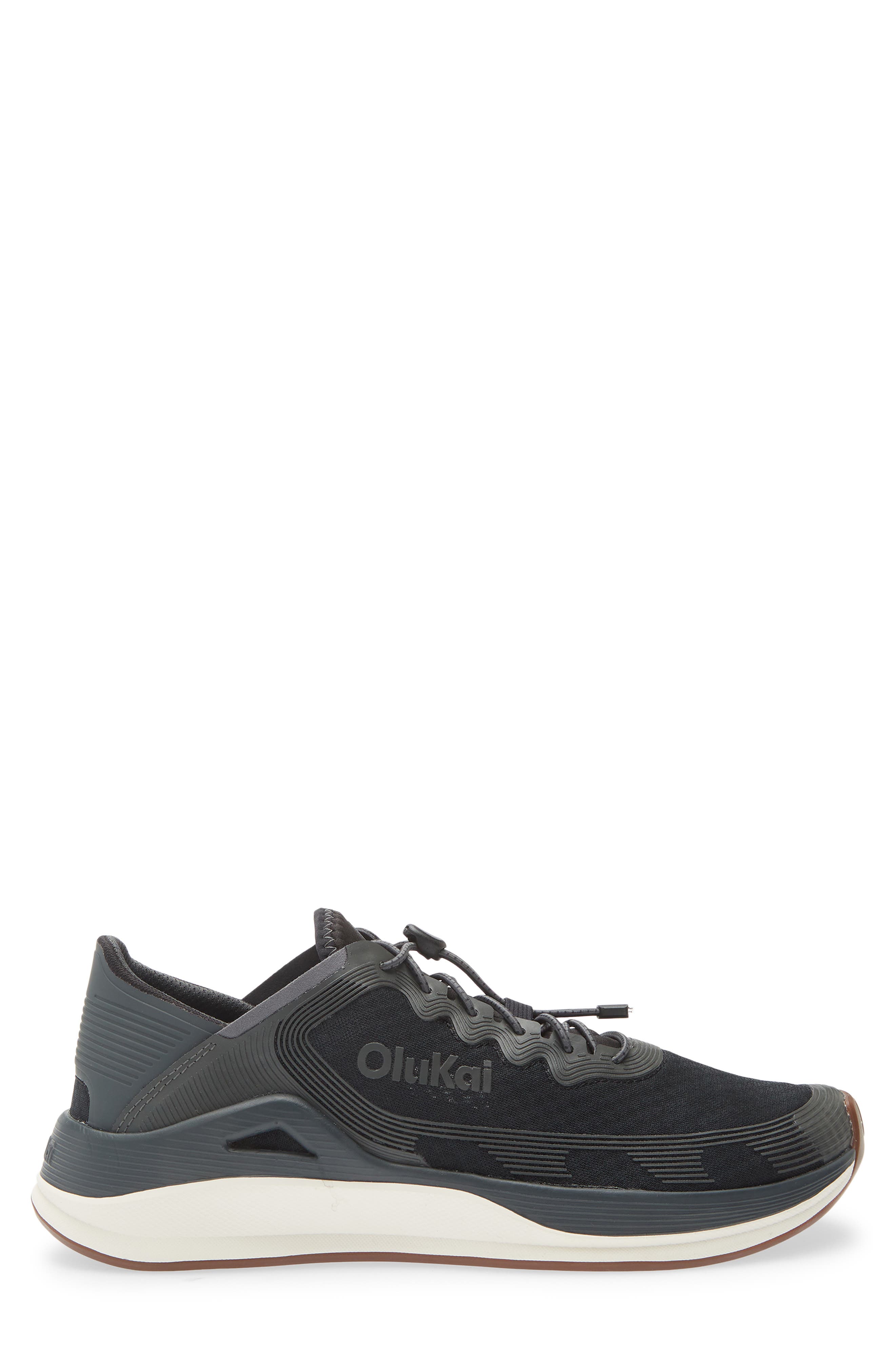 OluKai Ahi Sneaker, Alternate, color, Black/ Black