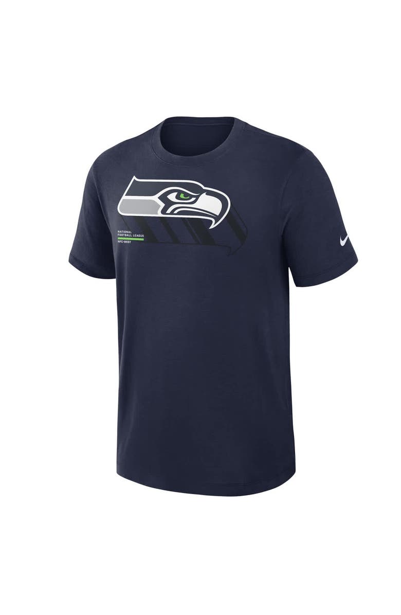 Nike Men's Nike College Navy Seattle Seahawks Primetime Slub Dri-FIT T-Shirt, Alternate, color, College Navy