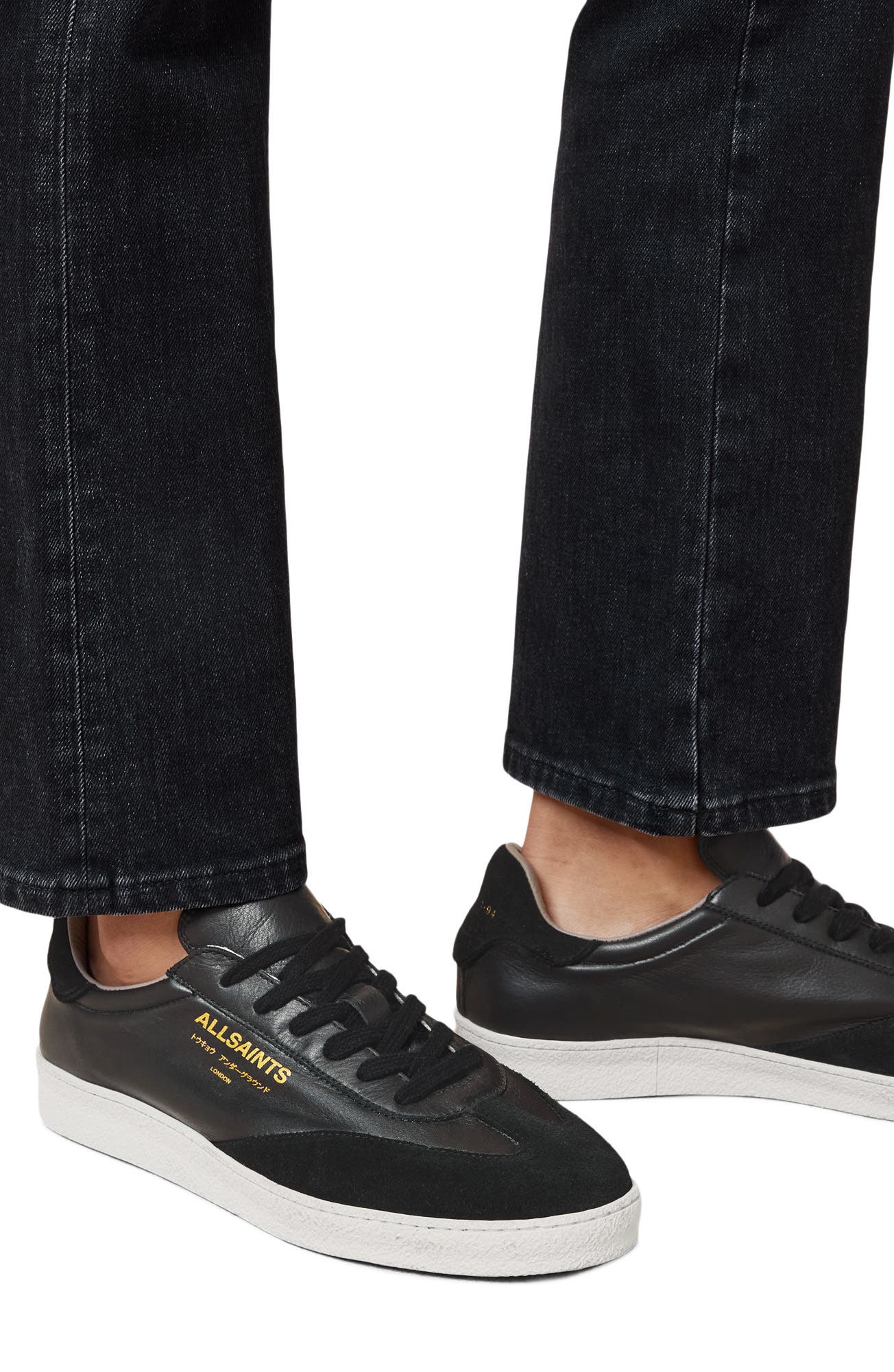 AllSaints Thelma Sneaker, Alternate, color, Black