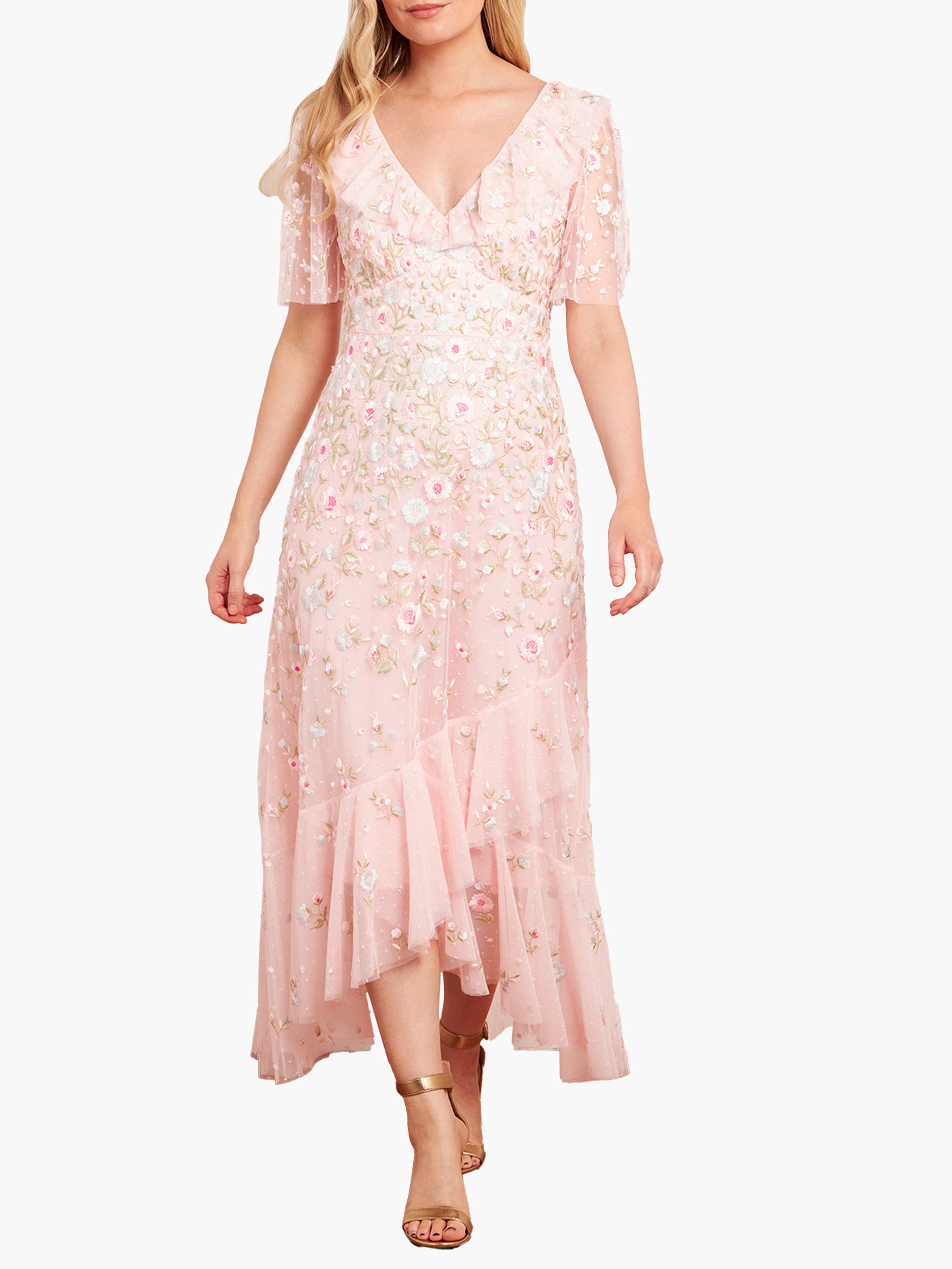 Ethereal Blooms Frill Ankle Gown - image 3