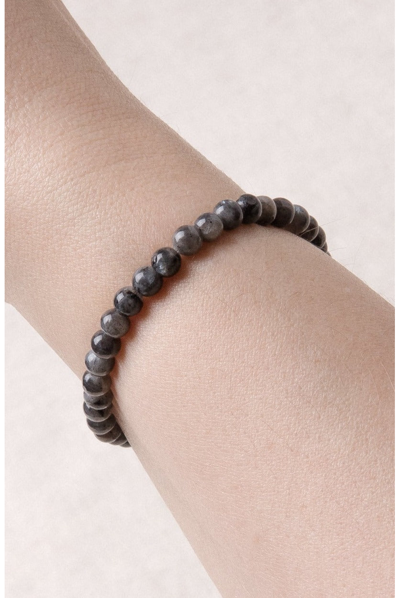 Larvikite Labradorite Energy Bracelet, Alternate, color, Black Labradorite
