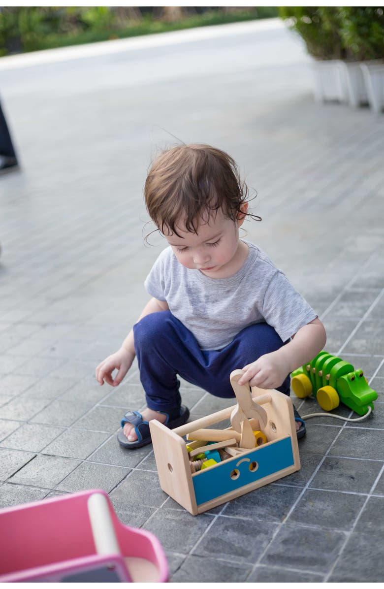 PlanToys<sup>®</sup> 18-Piece Robot Tool Box Set, Alternate, color, Assorted