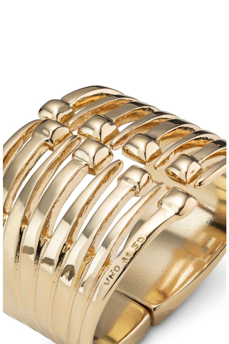 Nailhead Accent Bracelet, Alternate, color, Gold