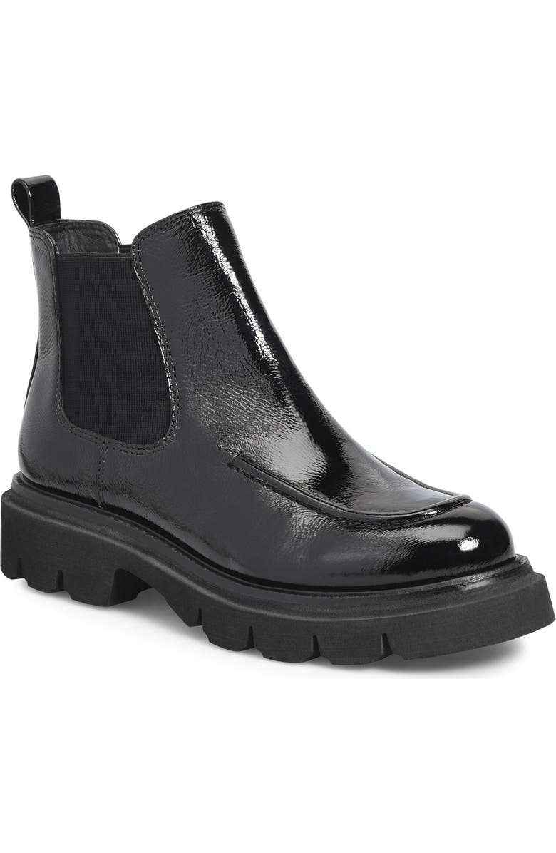 Söfft Samira Platform Chelsea Boot, Main, color, Black Patent