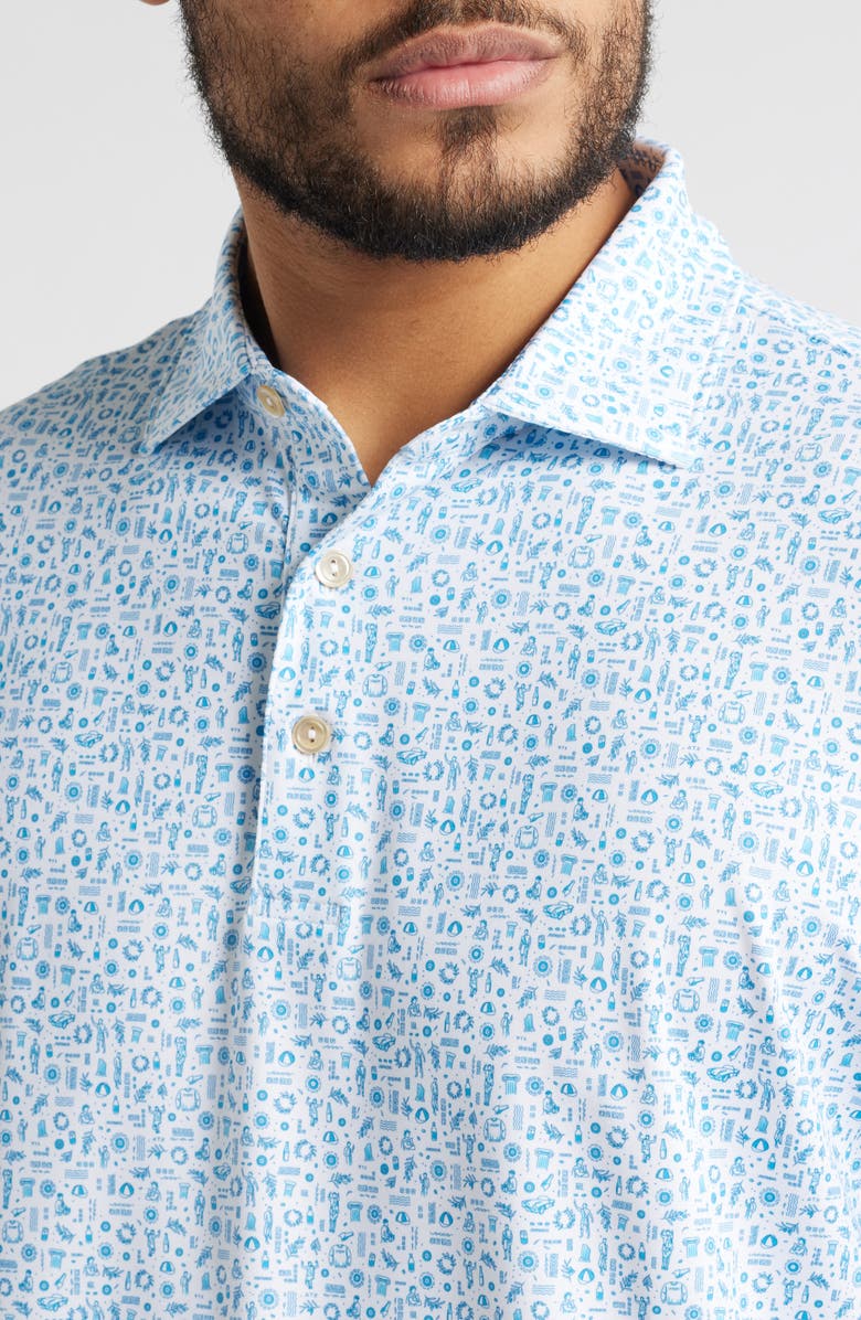 Peter Millar Toga Party Performance Polo, Alternate, color, White