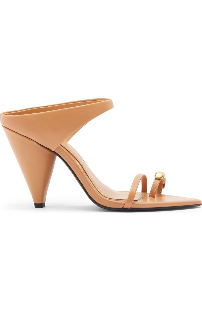 Rebecca Minkoff Toe Ring Pointed Toe Slide Sandal, Alternate, color, Dune