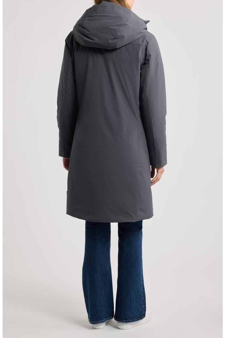Leandra Water Resistant Insulated Parka, Alternate, color, EBONY GREY
