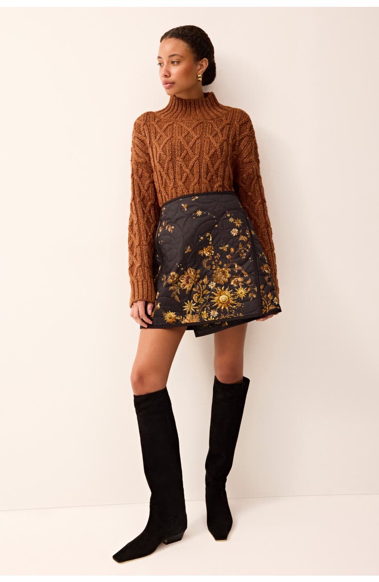 Marie Oliver Orca Wrap Skirt, Alternate, color, 